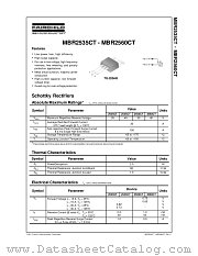 MBR2535CT datasheet pdf Fairchild Semiconductor