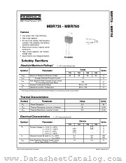MBR735 datasheet pdf Fairchild Semiconductor