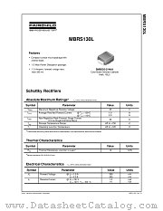 MBRS130L datasheet pdf Fairchild Semiconductor