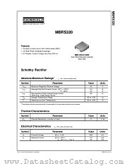 MBRS320 datasheet pdf Fairchild Semiconductor