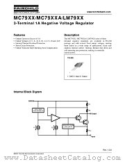 MC7905 datasheet pdf Fairchild Semiconductor