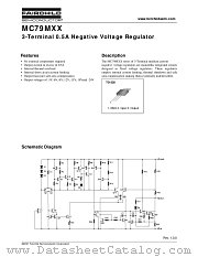 MC79M05 datasheet pdf Fairchild Semiconductor