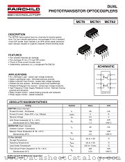 MCT62 datasheet pdf Fairchild Semiconductor