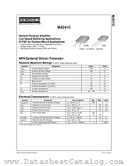 MJD41C datasheet pdf Fairchild Semiconductor