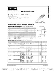 MJE801 datasheet pdf Fairchild Semiconductor