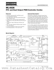ML4826-2 datasheet pdf Fairchild Semiconductor