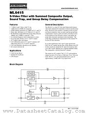 ML6415 datasheet pdf Fairchild Semiconductor