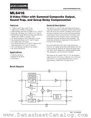 ML6416 datasheet pdf Fairchild Semiconductor