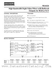 ML6426X1 datasheet pdf Fairchild Semiconductor