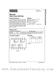 MM74C08 datasheet pdf Fairchild Semiconductor