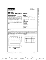 MM74C164 datasheet pdf Fairchild Semiconductor