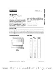 MM74HC154 datasheet pdf Fairchild Semiconductor
