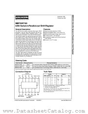 MM74HC164 datasheet pdf Fairchild Semiconductor