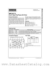 MM74HC174 datasheet pdf Fairchild Semiconductor