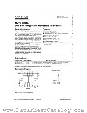 MM74HC221A datasheet pdf Fairchild Semiconductor