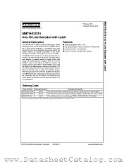 MM74HC4514 datasheet pdf Fairchild Semiconductor