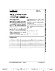 MM74HCT373 datasheet pdf Fairchild Semiconductor