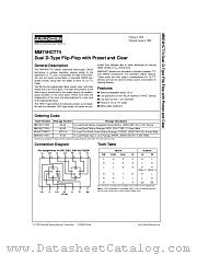 MM74HCT74 datasheet pdf Fairchild Semiconductor