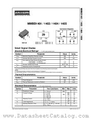 MMBD1401 datasheet pdf Fairchild Semiconductor