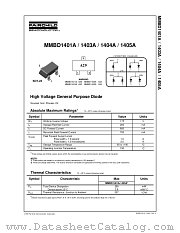 MMBD1401A datasheet pdf Fairchild Semiconductor