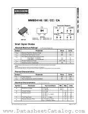 MMBD4148 datasheet pdf Fairchild Semiconductor