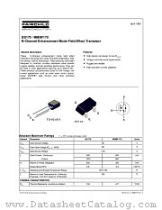 MMBF170 datasheet pdf Fairchild Semiconductor