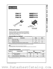 MMBF4117 datasheet pdf Fairchild Semiconductor