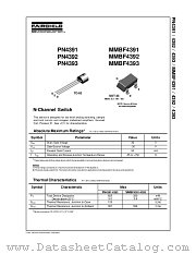 MMBF4391 datasheet pdf Fairchild Semiconductor