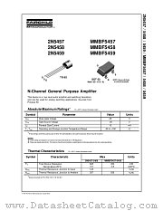 MMBF5457 datasheet pdf Fairchild Semiconductor