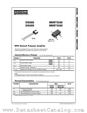 MMBT5089 datasheet pdf Fairchild Semiconductor