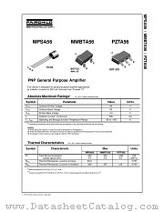 MMBTA56 datasheet pdf Fairchild Semiconductor