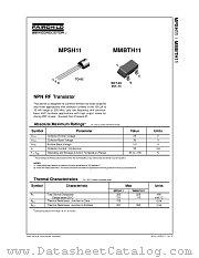 MMBTH11 datasheet pdf Fairchild Semiconductor