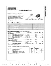 MMBTH24 datasheet pdf Fairchild Semiconductor