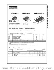 MMPQ2907A datasheet pdf Fairchild Semiconductor
