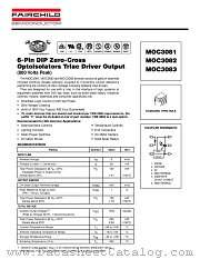 MOC3081-M datasheet pdf Fairchild Semiconductor