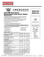 MOC3163-M datasheet pdf Fairchild Semiconductor