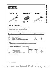 MPS5179 datasheet pdf Fairchild Semiconductor
