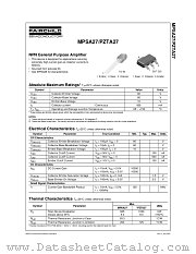 MPSA27 datasheet pdf Fairchild Semiconductor