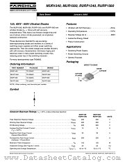 MUR1540 datasheet pdf Fairchild Semiconductor