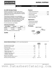 MUR820 datasheet pdf Fairchild Semiconductor