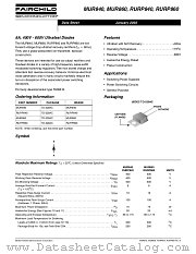 MUR840 datasheet pdf Fairchild Semiconductor