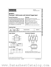 NC7NZ14 datasheet pdf Fairchild Semiconductor
