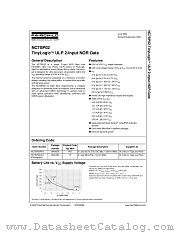 NC7SP02 datasheet pdf Fairchild Semiconductor