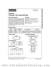 NC7ST02 datasheet pdf Fairchild Semiconductor