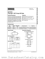 NC7ST32 datasheet pdf Fairchild Semiconductor