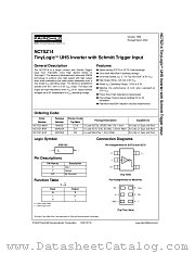 NC7SZ14 datasheet pdf Fairchild Semiconductor