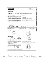 NC7SZ157 datasheet pdf Fairchild Semiconductor