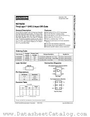 NC7SZ32 datasheet pdf Fairchild Semiconductor