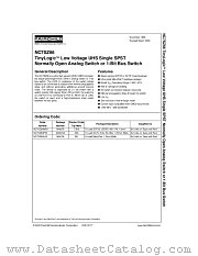 NC7SZ66 datasheet pdf Fairchild Semiconductor