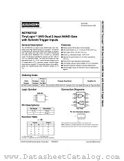 NC7WZ132 datasheet pdf Fairchild Semiconductor